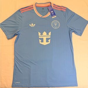 Lionel Messi Inter Miami CF adidas Originals 2025 Third PlayerJersey Blue/New/L